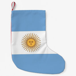 Jullager med Flagga i Argentina Liten Julstrumpa