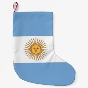 Jullager med Flagga i Argentina Liten Julstrumpa