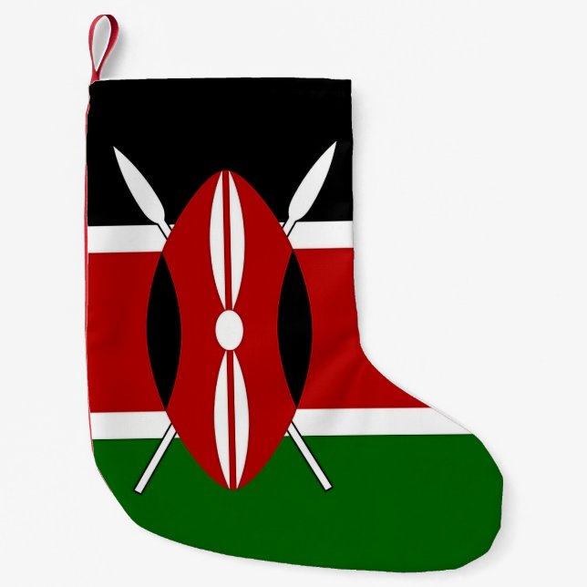 Jullager med Flagga i Kenya Liten Julstrumpa (Framsidan)