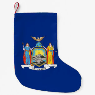 Jullager med Flagga i New York Liten Julstrumpa