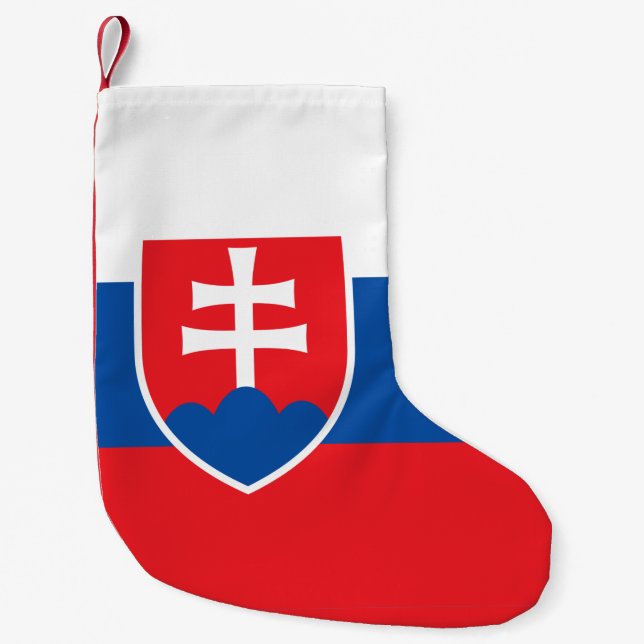 Jullager med Flagga i Slovakien Liten Julstrumpa (Framsidan)