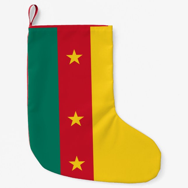 Jullager med Flagga Kamerun Liten Julstrumpa (Framsidan)