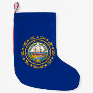 Jullager med Flagga New Hampshire Liten Julstrumpa