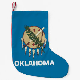 Jullager med Flagga Oklahoma Liten Julstrumpa