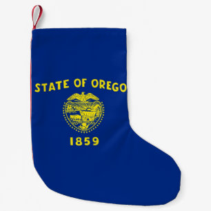 Jullager med Flagga Oregon Liten Julstrumpa