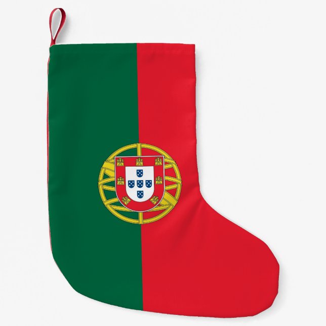 Jullager med Flagga Portugal Liten Julstrumpa (Framsidan)