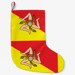 Jullager med Flagga Sicilien Liten Julstrumpa