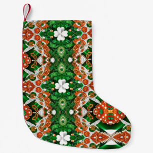 Jullager med Irland Färg Liten Julstrumpa