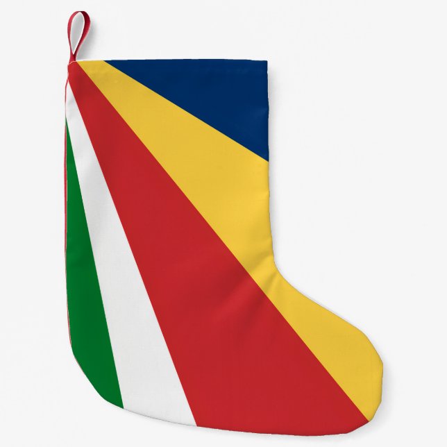 Jullager med Seychellerna Färg Liten Julstrumpa (Framsidan)