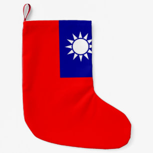 Jullager med Taiwans flagga Liten Julstrumpa
