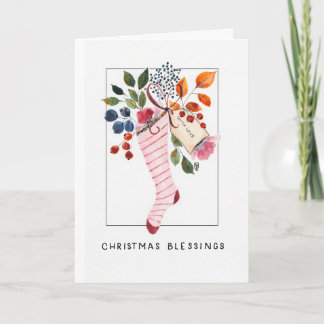 Jullager, vattenfärgsutskrift kort