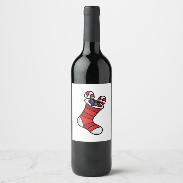Jullager Vinflaska Etikett (Framsida)