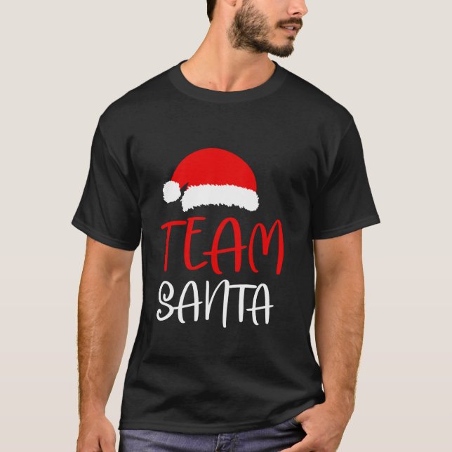 Jullagets jultomtsmatchningsfamilj t shirt (Framsida)