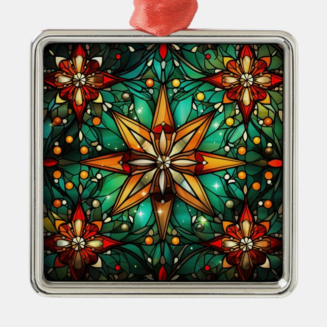 Jullagrad glasprydnad julgransprydnad metall (Framsidan)