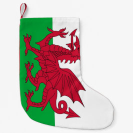 Jullagren med Flagga Wales Liten Julstrumpa