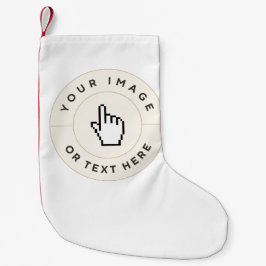 Jullagret - Anpassningsbar (lägg till bild/text) Liten Julstrumpa