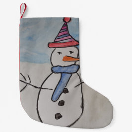 Jullagret Cute Snögubbe Liten Julstrumpa