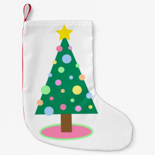Jullagret julgran pastel liten julstrumpa