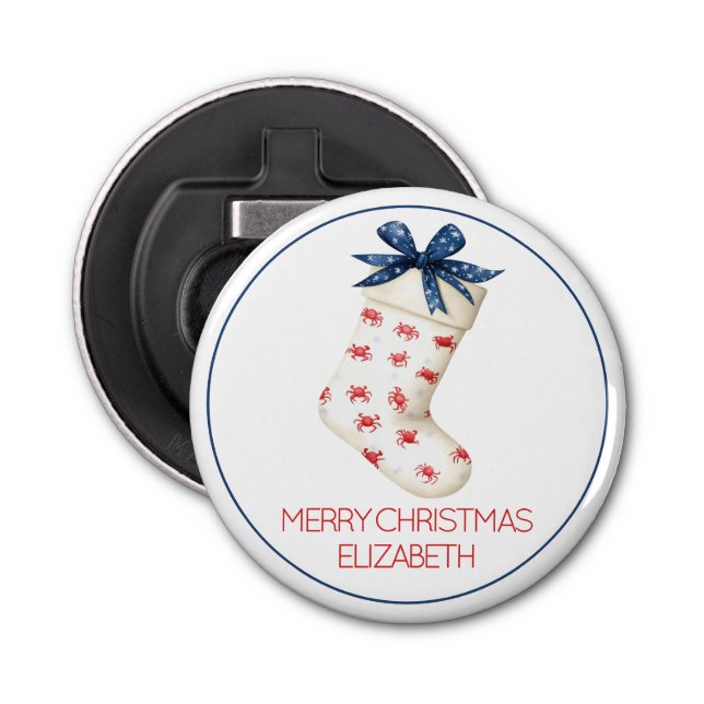 Jullagret Kuströda krabbor Flasköppnare (Framsidan)