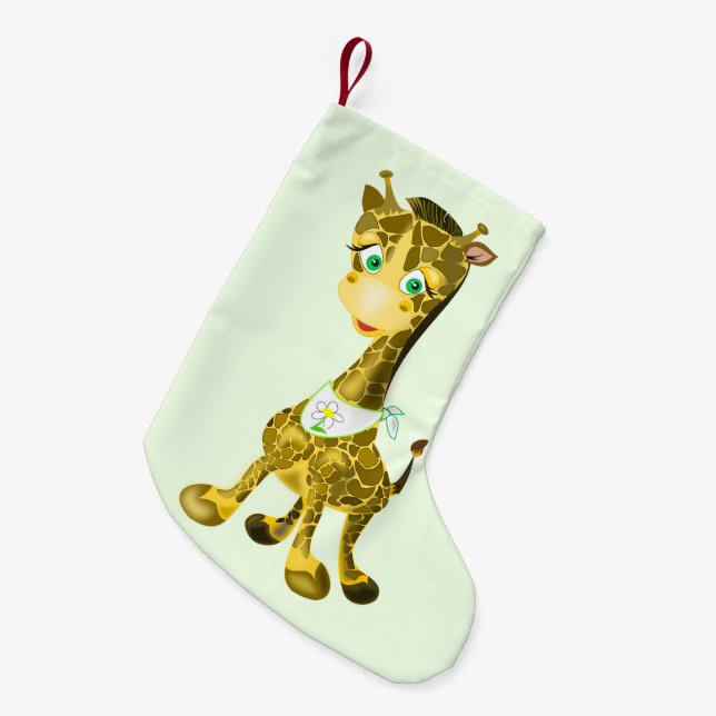 Jullagret med Baby Giraffe Liten Julstrumpa (Framsidan (Hängande))