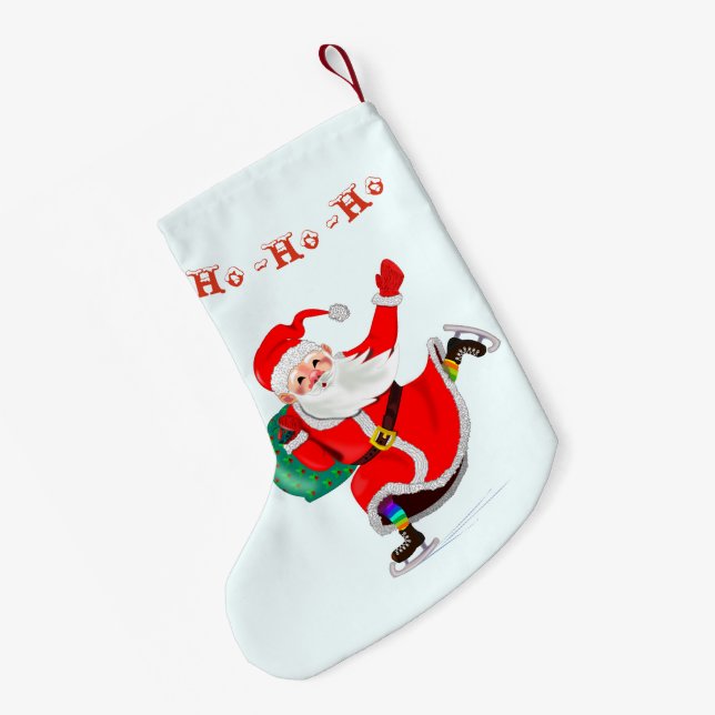 Jullagret med jultomten - ho ho ho liten julstrumpa (Baksidan (Hängande))