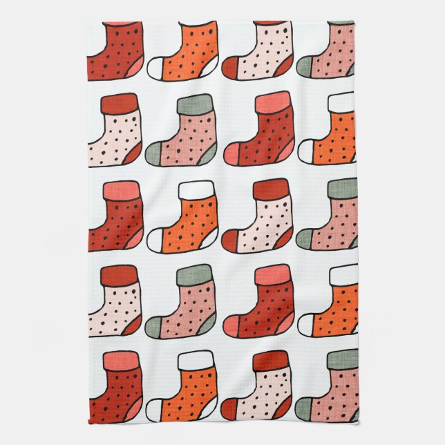 Jullagret Red Kökshandduk (Vertikal)