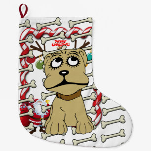 Jullagret, Santa Hund Bones Tass Stor Julstrumpa