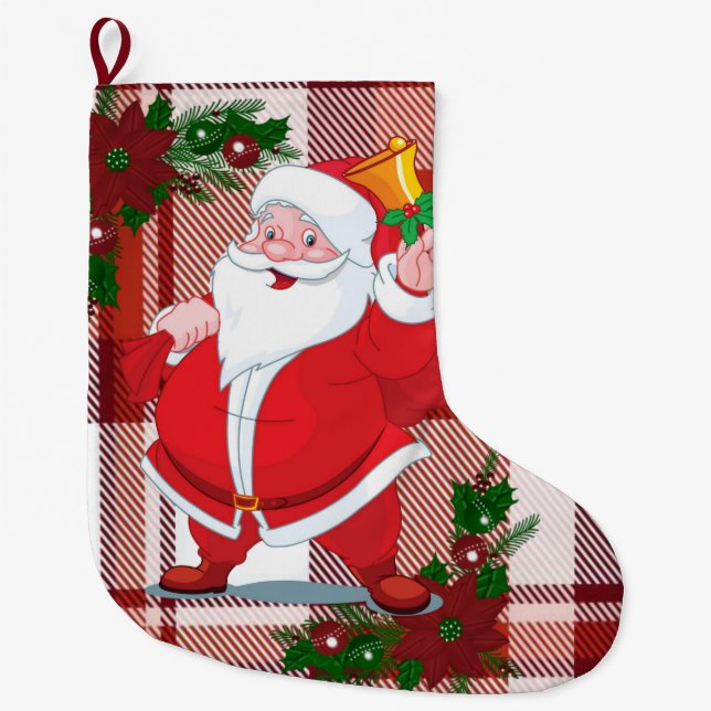 Jullagret, Vintage Jultomten Stor Julstrumpa (Framsidan)