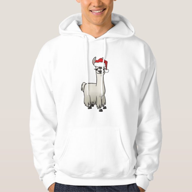 Jullama T-Shirt Hoodie (Framsida)