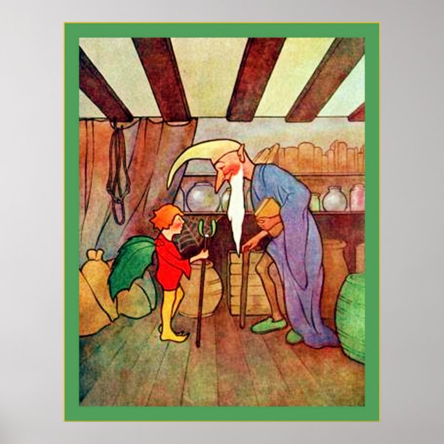 Julland ~ Vintage jul Poster (Framsidan)