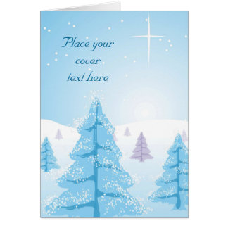 Jullandskap Hälsningskort