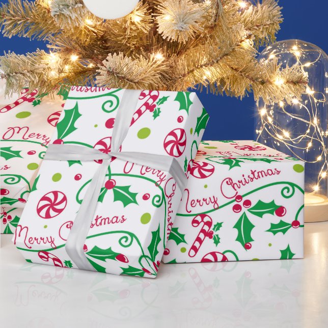 Jullandstrålande God Jul Manus Presentpapper (Helgdagar)