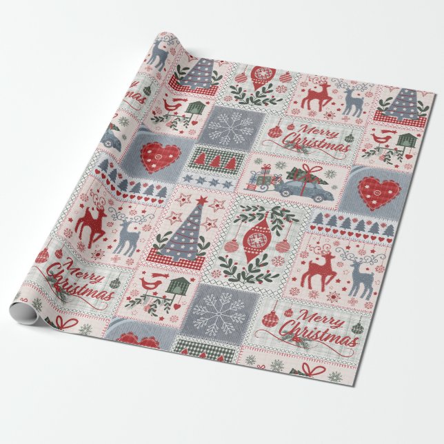 Jullapptäcke Presentpapper (Utrullad)