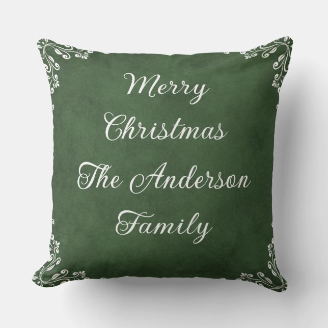 Jullappverkets Personlig Familj Namn Kudde (Framsida)