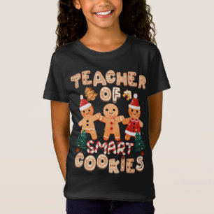 Jullärare Cute Gingerbröd Cookies Funny H T Shirt