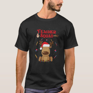 Jullärare Squad Reindeer Funny Teacher Chr T Shirt