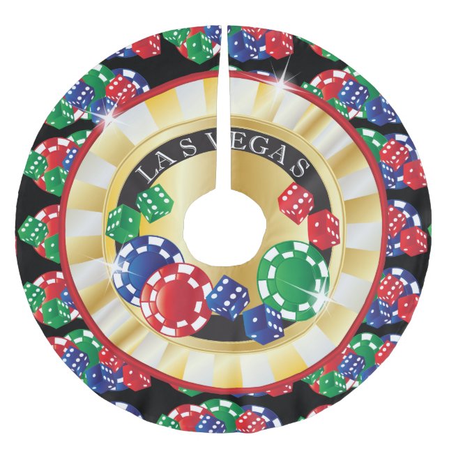 JulLas Vegas stil Julgransmatta Borstad Polyester (Framsidan)