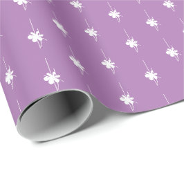 Jullavender, vit snöflingor, söt gåva presentpapper