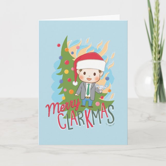Julledig Merry Clarkmas Helgkort (Framsida)