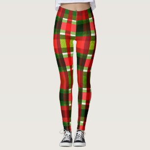 Jullediga Rutiga Rutor Buffalo Randigt Leggings