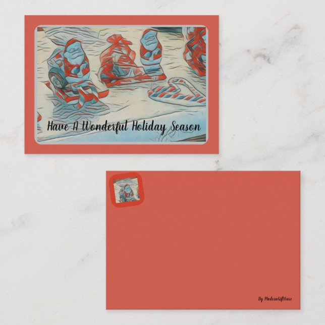 Julledighet Anteckningskort (Fram/baksida)