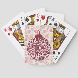 Julledkort i rosa och blått casinokort