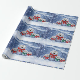 Julledsugglor och familj söta presentpapper