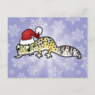 JulLeopardGecko Helg Vykort