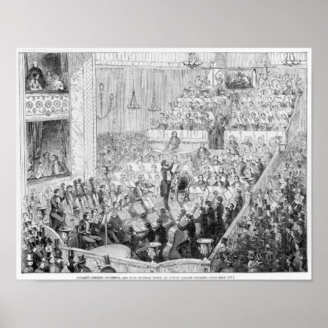 Julliens konsert Orchestra Poster (Framsidan)