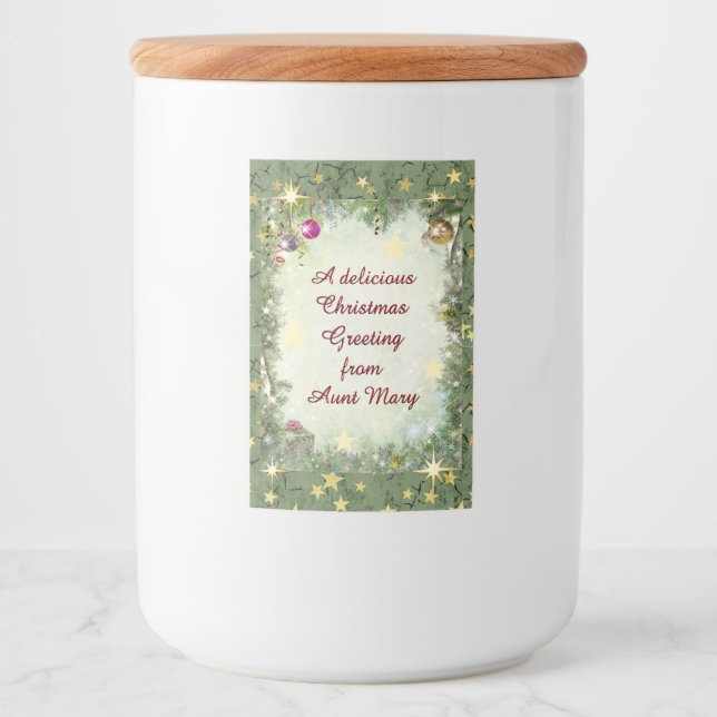 Jullivsmedelsmärkning Mat Etikett (Framsida)