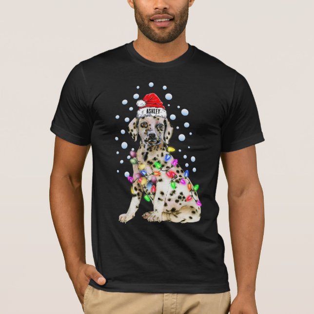 Julljus Dalmatien Hund Puppy T Shirt (Framsida)