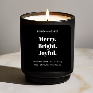 Julljus - etikett Merry Bright Glatt
