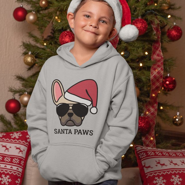 Julljus Fawn Fransk Bulldog Hoodie T Shirt (Skapare uppladdad)