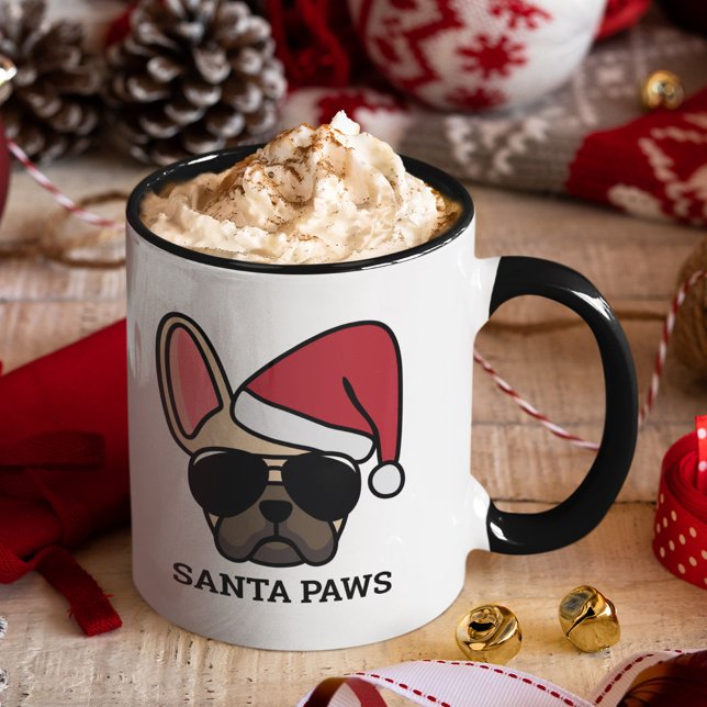 Julljus Fawn Fransk Bulldog Mugg (Skapare uppladdad)